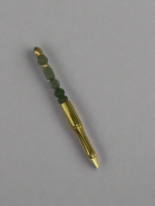 Jade Serenity Beaded Pen