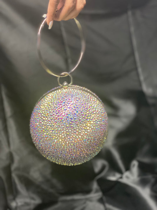 Glam Sphere Rhinestone Ball Purse